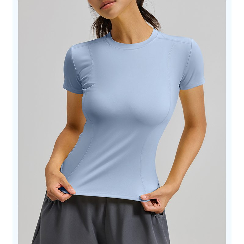 T Shirt Tight Fit - Kadınlar İçin Dar Kesim Yoga Tişörtü