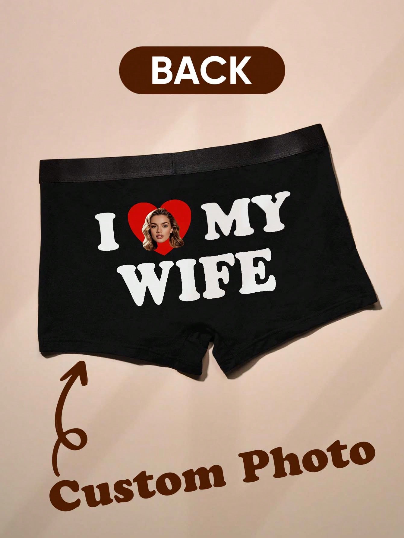 Boxer Brief Pack Cotton - Erkekler için Özel Fotoğraflı Boxerlar Kişiselleştirilmiş